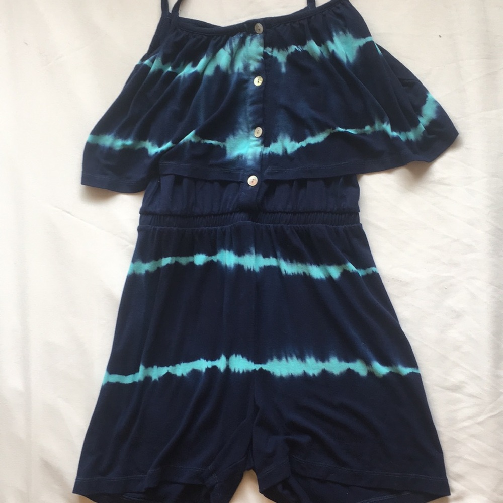 Tye-Dye Blue Romper🦋